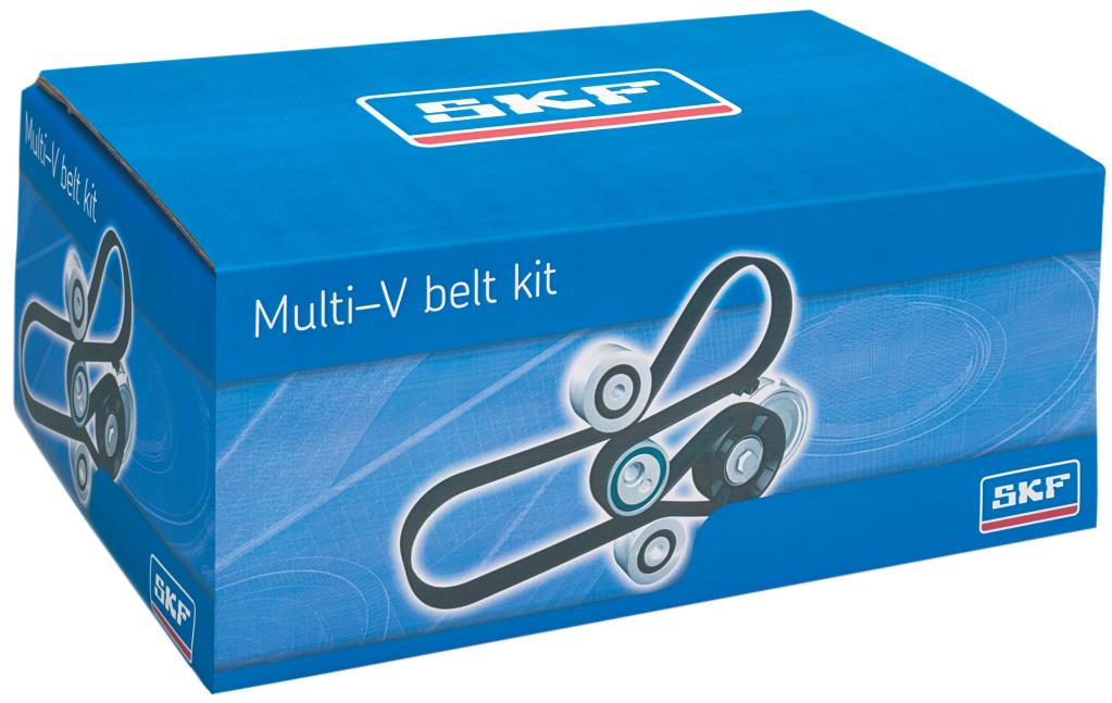 Kit Cinghia Multi-V E Tendicinghia SKF VKMA 31220 - Qualità OE Per Riparazione Completa, QR Code Per Istruzioni